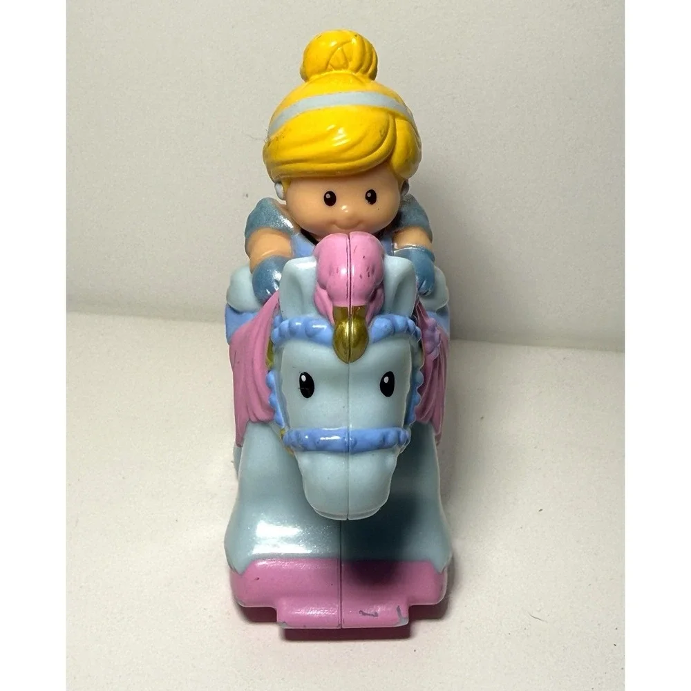 Cinderella Little People Klip Klop Blue Horse Princess Mattel